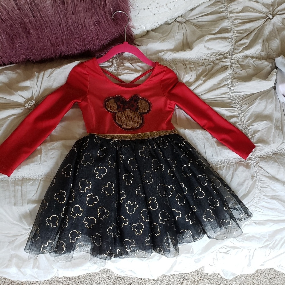 SOLD-Minnie mouse toddler dress